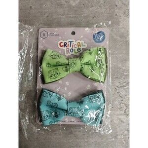 Critical Role Pet Bow Tie Set 2 Pack Size Medium Critters D&D 4"